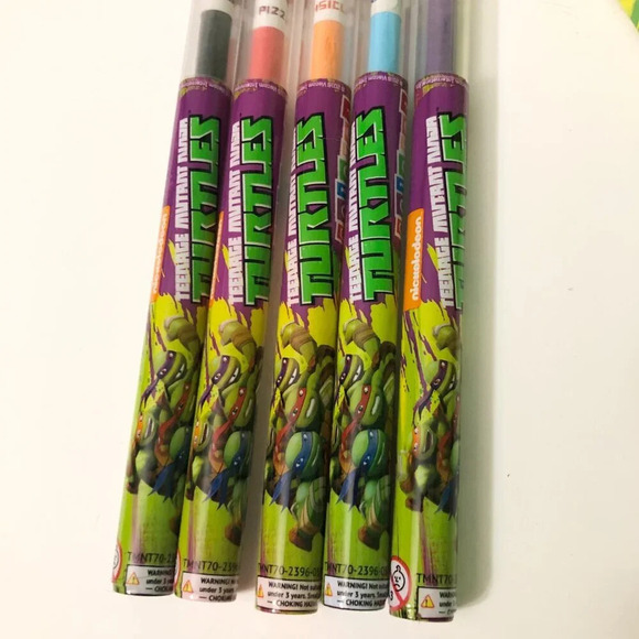 TMNT  Ninja Turtles Coloured Scented Pencils 5 Pack - Picture 10 of 16